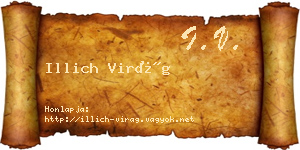 Illich Virág névjegykártya